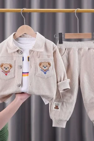 Baby Sets 2025 New Clothes Spring Autumn Leisure Set Coat+Pants Two Piece Set Boys Girls Jacket Fashion Korean Version Clothing